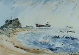 Celia Perceval, Ships Passing Nobbys Head, Newcastle
