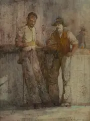 Bruce Malloch, Worse for Wear, 1979, Oil on Board