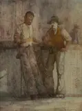Bruce Malloch, Worse for Wear, 1979, Oil on Board