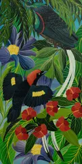 Milan Todd, Birds of Paradise, Acrylic on Canvas on Board