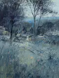 Patrick Carroll, Across the Meadows - Peel [NSW], Oil on Canvas on Board