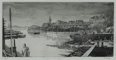 Brian Dunlop, At Glebe Pt IV, c.1983, Aquatint 23/25