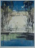 Arthur Boyd, Angus and the River, Colour Lithograph 18/70