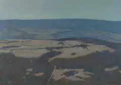 John Maudson, The Megalong Valley, 1988, Oil on Canvas on Board