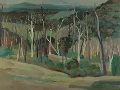 Frank Werther, Winter Landscape, 1963, Oil on Board