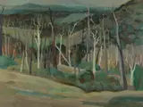 Frank Werther, Winter Landscape, 1963, Oil on Board