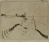 Elioth Gruner, To the Hills, Etching 13/50