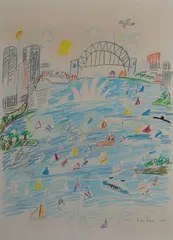 Ken Done, Sydney, 1981, Crayon