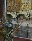 Judy Cassab, Flowers and Pont Marie [Paris]