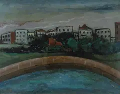 James Cant, Harbour Edge, Oil on Board
