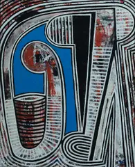 Chico Monks, Contained, 2005, Acrylic on Board