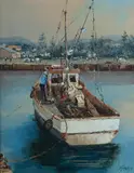 Fay Joseph, Kiama Trawler, 1976, Oil on Canvas Board