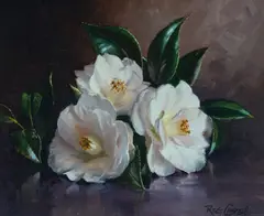 Reginald Campbell, Magnolia, Oil on Canvas on Board