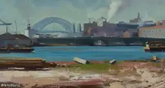 Rozelle Bay by Brian Blanchard, Oil on Panel, sold Dec 2022