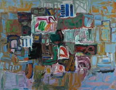 Ron Lambert, Gauge Field, 1992, Oil on Canvas