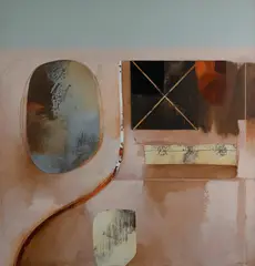 Jules Sher, Aerial Landscape - Kalgoorlie [WA], 1997, Acrylic on Canvas