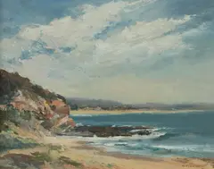 Mollie Flaxman, Collaroy Beach, Oil on Canvas on Board