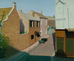 Peter Chapman, Maroo Buildings, Mary Place, Paddington, NSW, 1975 (?), Oil on Board