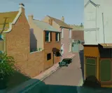 Peter Chapman, Maroo Buildings, Mary Place, Paddington, NSW, 1975 (?), Oil on Board