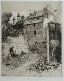 Lionel Lindsay, Sunday Morning, The Rocks, Etching Proof