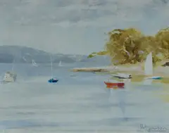 Molly Johnson, Calm Water, Balmoral, Oil on Canvas Board