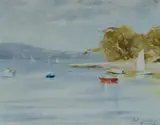 Molly Johnson, Calm Water, Balmoral, Oil on Canvas Board