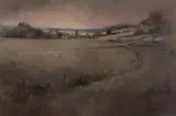John Lovett, Entering Taralga [NSW], 1980, Oil on Board