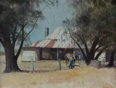 Bruce Malloch, Saturday Brush-Up, 1982, Oil on Board