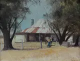 Bruce Malloch, Saturday Brush-Up, 1982, Oil on Board
