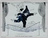 Matthew Martin, Hark the Herald Aging Swingers, 1993, Ink & Collage