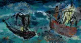 Maksymilian Feuerring, Storm, Mixed Media on Board