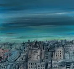 Michael Shannon, Cityscape, 1968, Oil on Canvas