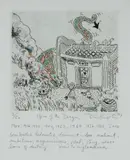Peter Kingston, Year of the Dragon, 1993, Hand Coloured Etching 2/50
