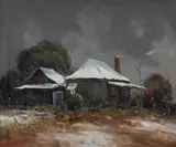 Doug Sealy, Winter-Carles Place, Wattle Flat [NSW], Oil on Canvas Board