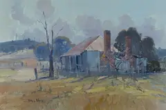 James Wynne, Country Cottage, Oil on Canvas on Board