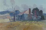 James Wynne, Country Cottage, Oil on Canvas on Board