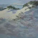 Margaret Wills, Morn Light, Seal Rocks, 1988, Gouache