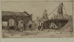 Bim Hilder, The Circus, Etching