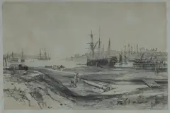 John Skinner Prout, Sydney Cove, 1842, Lithograph