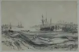 John Skinner Prout, Sydney Cove, 1842, Lithograph