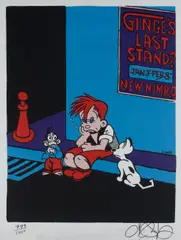 Ginge's Last Stand (Nimrod Series) by Martin Sharp, S/Print 793/1000, sold Dec 2022
