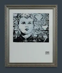 Boy in Interiors by David Bromley, Silkscreen on Linen 796/1000, sold Dec 2022