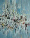 Albert Alcalay, Industrial Harbour, 1960, Remnants of Institute of Contemporary Art, Boston, label verso