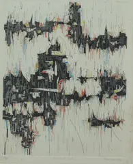 Albert Alcalay, Suspended Isles, 1960, Etching 1/35