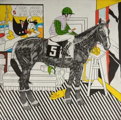 Fernando Bellver, Crónica de Una Carrera (Chronicle of a Career): Lichtenstein, c.1984, Colour Etching 5/10 P/A