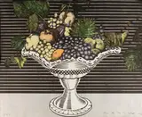 Fernando Bellver, Bodegón [Fruit Bowl], 1985, Colour Etching 5/99