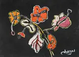 Malcolm de Chazal, Hibiscus, Gouache