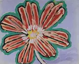 Malcolm de Chazal, Tropical Flower, Gouache