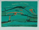 Henryk Hayden, Green Landscape, 1968, Lithograph 46/75