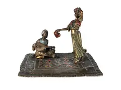 Franz Bergman, Cold Painted Bronze Figural Group